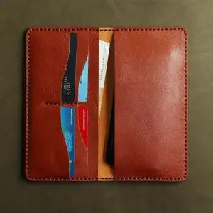 [하프클럽/]가죽 핸드폰 지갑 럭셔리브라운 장지갑