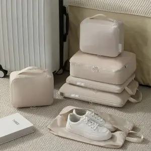 [하프클럽/]여행용 압축 파우치 캐리어 정리백 가방 세트 6종