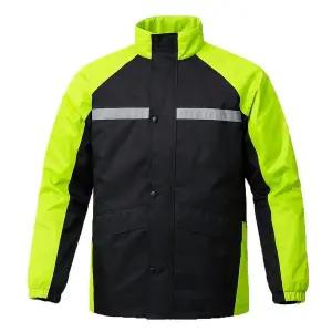 형광 반사 라인 오토바이 우의 상하의 세트 배달 우비 비옷