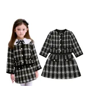 티파니 T55KAK020/AS010 U BK 트위드 JK 스커트 세트