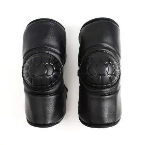 오토바이 방한 무릎보호대 33cm 융기모 바이크 가죽