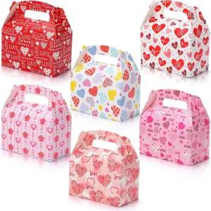 푸쿠온 30팩 발렌타인 u2019s 데이 선물 간식 상자 다채로운 하트 모양 디자인의 휴대용 캔디 어머니의 날