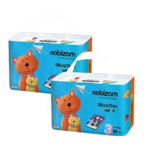 나비잠 기저귀 울트라씬듀얼핏 밴드형 중형 40p X 2팩 BNS