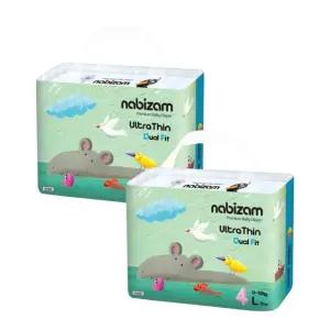 나비잠 기저귀 울트라씬듀얼핏 밴드형 대형 36p X 2팩 BNS