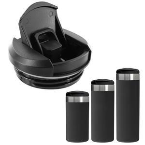 스탠리 에어로라이트 12온스 16온스 20온스 트랜짓 병용 QNICFR 교체 뚜껑, 스탠리 에어로라이트와 호환되는 잠금식 뚜껑, 누수 방지 물병 뚜껑, BPA 프리(블랙)