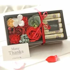 쁘띠로즈 용돈박스 S 레드 저금 통 통장 보관 함 돈 관리 용기 창고 재무 저축 비상 금