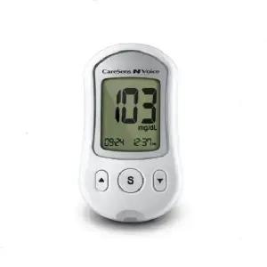 케어센스N(보이스) 혈당측정기(혈당측정기+채혈기+설명서+휴대용가방) (혈당시험지10매+채혈침10개)포함
