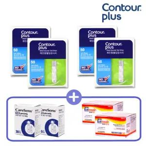 컨투어플러스원 혈당 시험지200매+알콜솜200매+채혈침200개