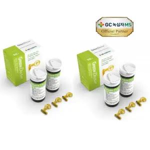 녹십자 그린닥터 혈당 시험지 검사지 스트립 혈당지 체크지 100매 구성