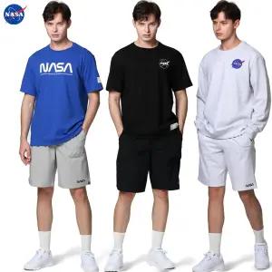 [NASA 나사] 반팔티/반바지/조거팬츠/긴바지/맨투맨/후드집업/양면패딩항공점퍼/아우터/상하세트/티셔츠/카라티/면바지/남자/여자