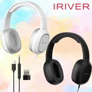 아이리버 C타입 + USB 유선 헤드셋 마이크 어학용 게이밍 게임용 PC 노트북 아이패드 태블릿 유아 핸드폰 아이패드 맥북 애플 갤럭시탭 헤드폰 W7000C