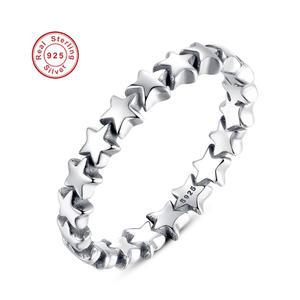 925 silver 은반지 하트 별반지