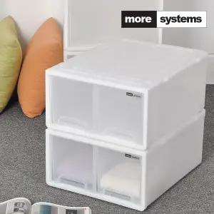 시스템 트윈 수납장 2개 플라스틱서랍장 정리함 수납함