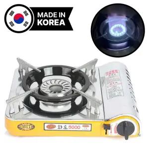 신화 휴대용 가스렌지 부르스타 고화력 국산 휴대용가스버너 바람막이 화로 5000 2002