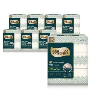 잘풀리는집 명품 로션 미용티슈 230매 3입 X 8팩(24입) 보습