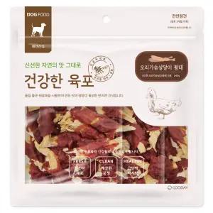 건강한육포 오리가슴살말이 황태 240g