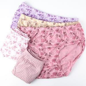 여성 데일리 플라워 나염 삼각 맥시팬티 5매입세트 부인용 076