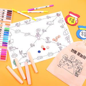 복주머니 윷놀이 판 세트 전통 민속 놀이 만들기재료