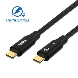 UM2 썬더볼트4 3 8K 100W 40Gbps USB IF C to C PD C타입 고속 충전 케이블 UMCA-TB4-100W