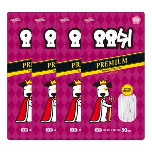 [App추가할인]요요쉬 배변패드 플로럴와인 프리미엄 소형 50매, 4개