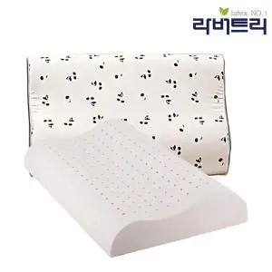 라버트리 숙면도우미 라텍스 굴곡형 경추베개 M 사이즈 + 겉커버포함