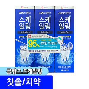 치약 / 클링스 스케일링케어 쿨링민트 / 100g 3개입