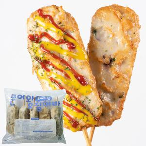 프리미엄 문어와오징어바 핫바 (125g x 10개입) 1.25kg