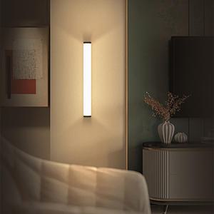 노바리빙 LED 무선 충전식 센서바, 500mm, 전구색, 4개