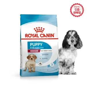 로얄캐닌 강아지사료 독 미디엄 퍼피 4kg+캔1개