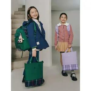 [BEANPOLE KIDS] 체크 자전거 책가방  그린 (BI31D4U04M)