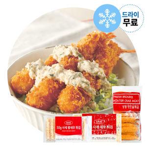 지케이푸드 사세 브레디드 왕새우 500g 사세 새우튀김 SJ 게맛살튀김