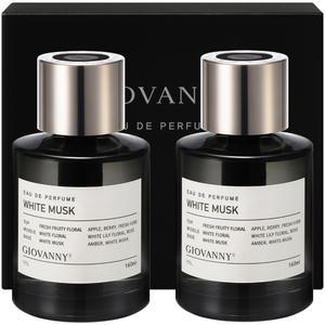 지오바니 프리미엄 차량용 방향제 디퓨저 160ml 2구 세트, 화이트머스크