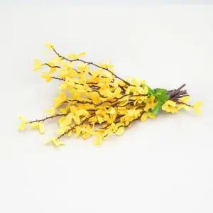 [텐바이텐]개나리 조화 커튼 집게 타이백 30cm 인테리어 꽃 실내