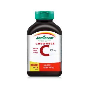 자미에슨 츄어블 비타민C 500mg 오렌지맛 (1400mgX120정) 4개월분