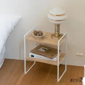 침대옆 작은 협탁 사이드 미니 소형 선반 화이트 틈새협탁