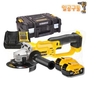 디월트 20V 충전 그라인더 5인치 DCG412P2 5.0A배터리 2개 세트
