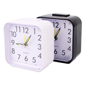 사각 미니 탁상시계 무소음 조명 스누즈 알람 인테리어 시계