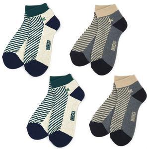 [미치코런던] 이중쿠션 뒤틀림방지 남자스포츠양말 골프양말 단목 4켤레 MKS-504