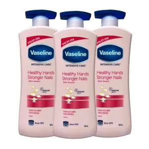 바세린 인텐시브 케어 헬씨 핸드 앤 스트롱거 네일 로션 600ml x 3개
