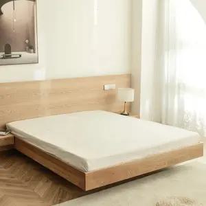 호텔식 화이트 플랫시트 순면 60수 침대시트 슈퍼싱글 퀸 매트리스 커버