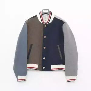 톰브라운 삼선라이닝 펀 믹스 울 봄버 남성 자켓 MJO099F F0069 215