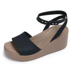 [크록스](CROCS) BROOKLYN ANKLE STRAP WEDGE 웨지 샌들 (womens) 209406-07H