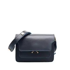 [중고명품] 블랙 사피아노 트렁크 미니 숄더백