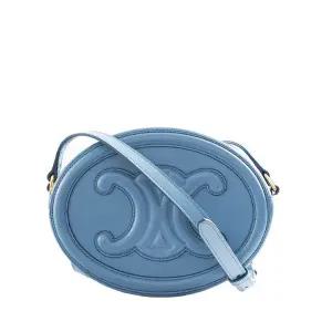 [중고명품] 스카이블루 퀴르 트리오페 오벌 라지 크로스백