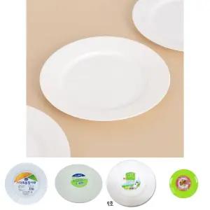 (이라이프) 다회용 접시 10개입(23cm)/캠핑/식기/라면/용기/플라스틱/반찬/그릇/디저트/일회용/과일도시락