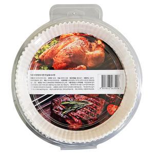 살림살림 에어프라이어 전용 원형 접시형 종이호일 50매