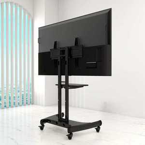 철제 나무 스탠드형 티비 다이 TV받침대 회의용 회사