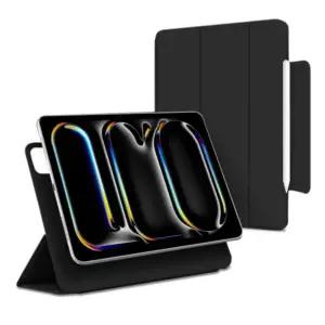 케노 아이패드 에어 13 M2 M3 6세대 7세대 펜슬수납 마그네틱 폴리오케이스 블랙