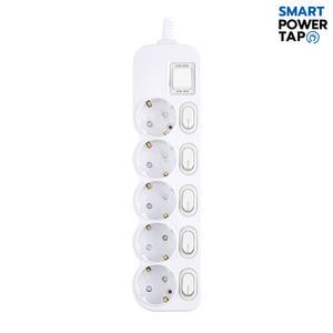 스마트파워탭  국산 LED 절전 스위치 개별 5구 멀티탭 / 전기 연장선 안전 멀티 콘센트 40cm/1.5m/2.5m/3.5m/4.5m