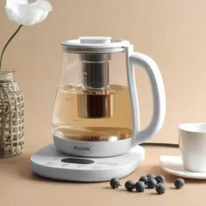 루베크 무선 전기 포트 유리 주전자 분유 커피 티 포트 차탕기